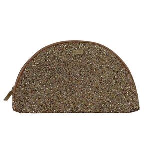 Tarte Cosmetic Bag Glitter Dome Confetti Glitter Makeup Bag Glam Zip Closure Bag